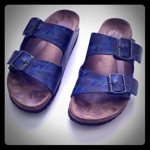 Birki's 245 L7M5 38 Blue purple print Ladies size7